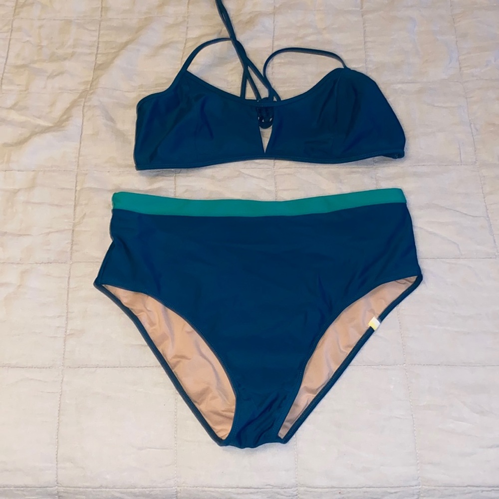 Never before worn summer salt bathing high waisted bathing suit